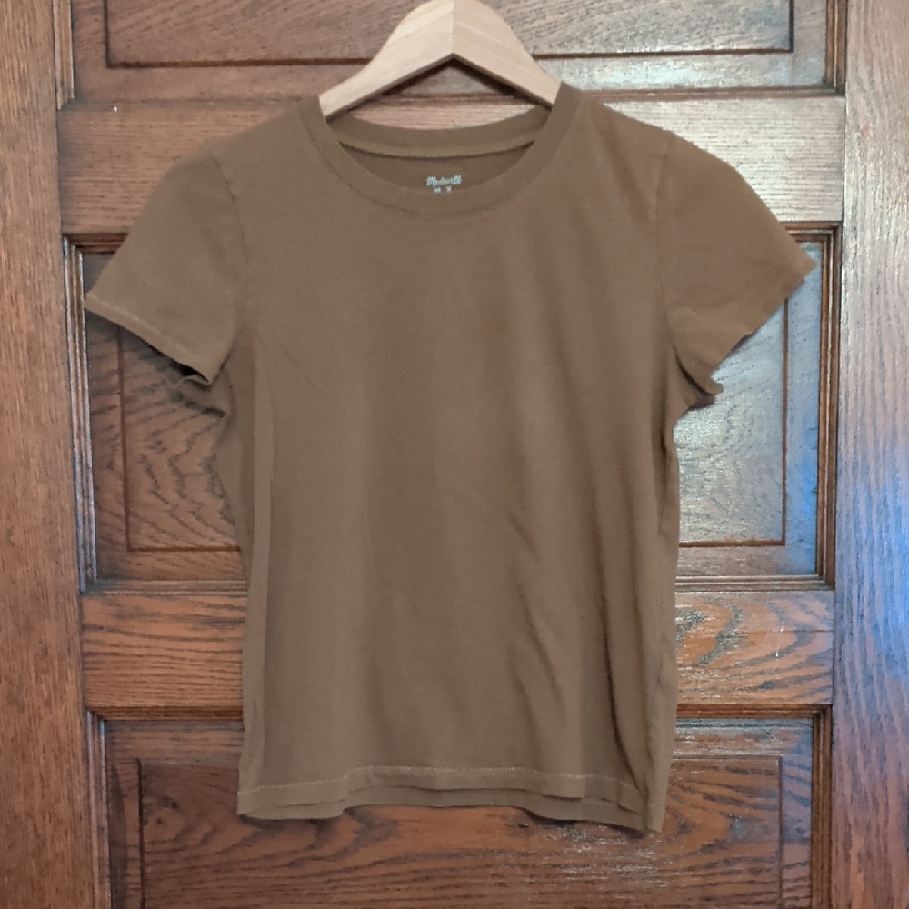 Madewell Brown Crew Neck Tee